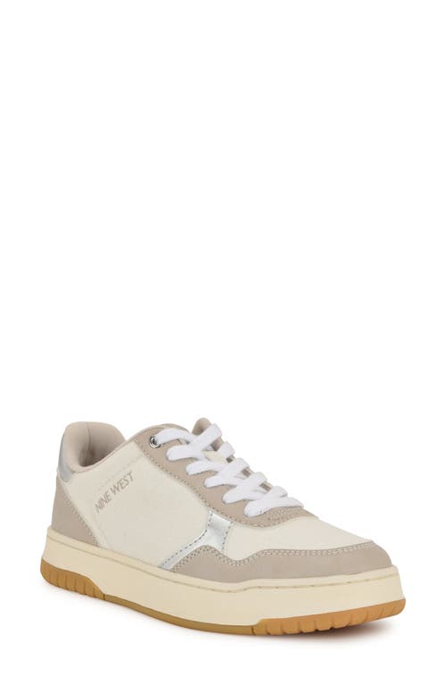 Shop Nine West Nenya Sneaker In Ivory/taupe