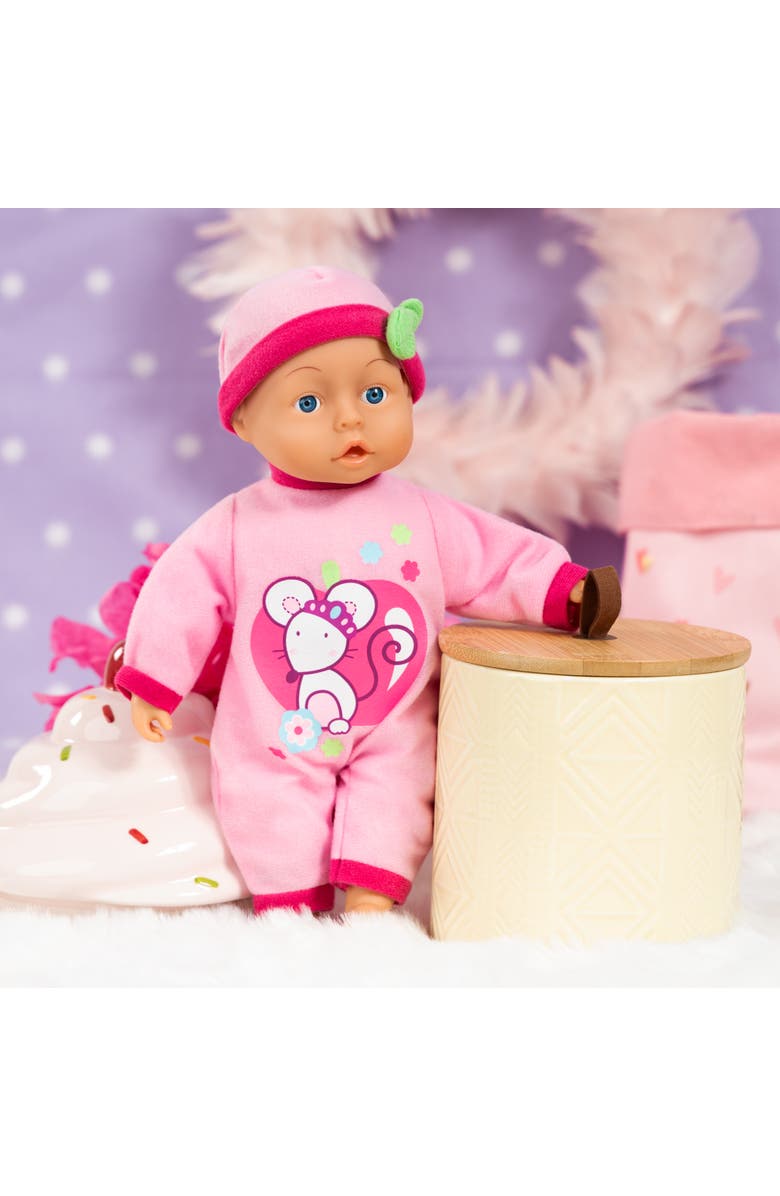 Bayer Design First Words Baby Doll, 13 Inch Mouse, Alternate, color, Multicolored