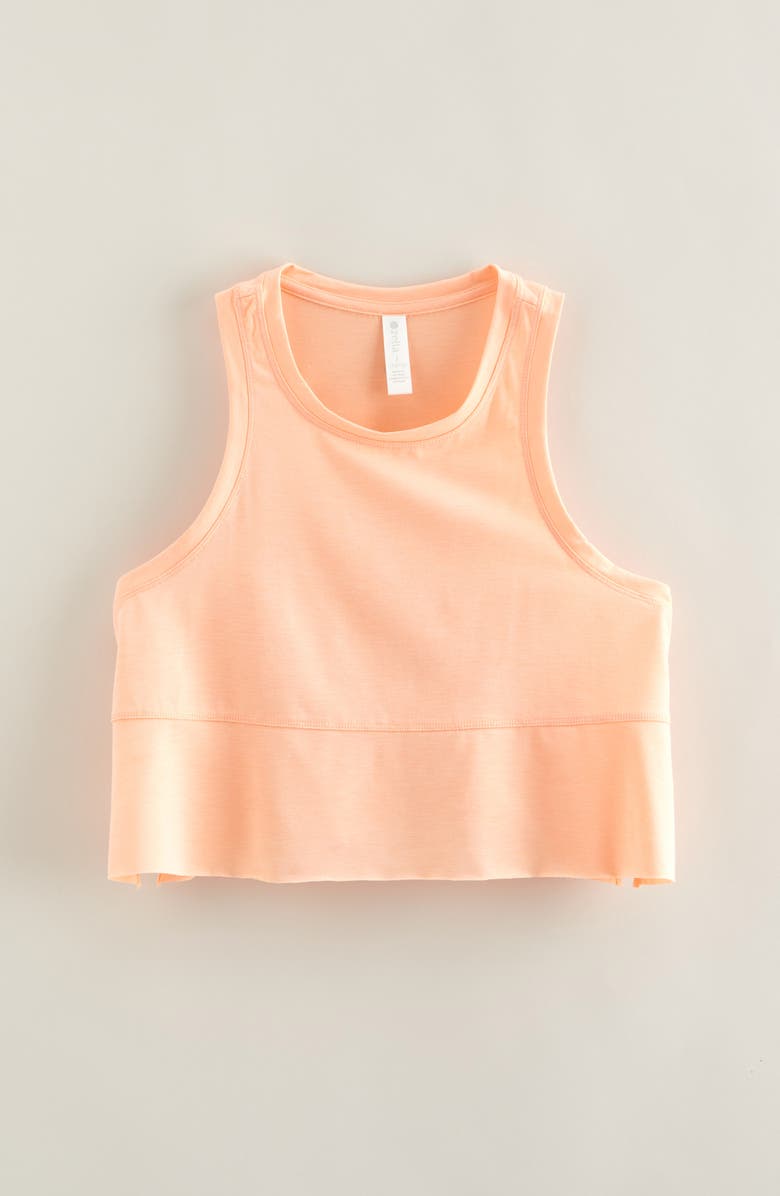 Zella Girl Kids' Freetime Side Slit Tank Top, Main, color, Coral Nectar