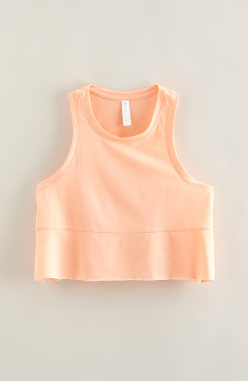 Zella Girl Kids' Freetime Side Slit Tank Top In Coral Nectar
