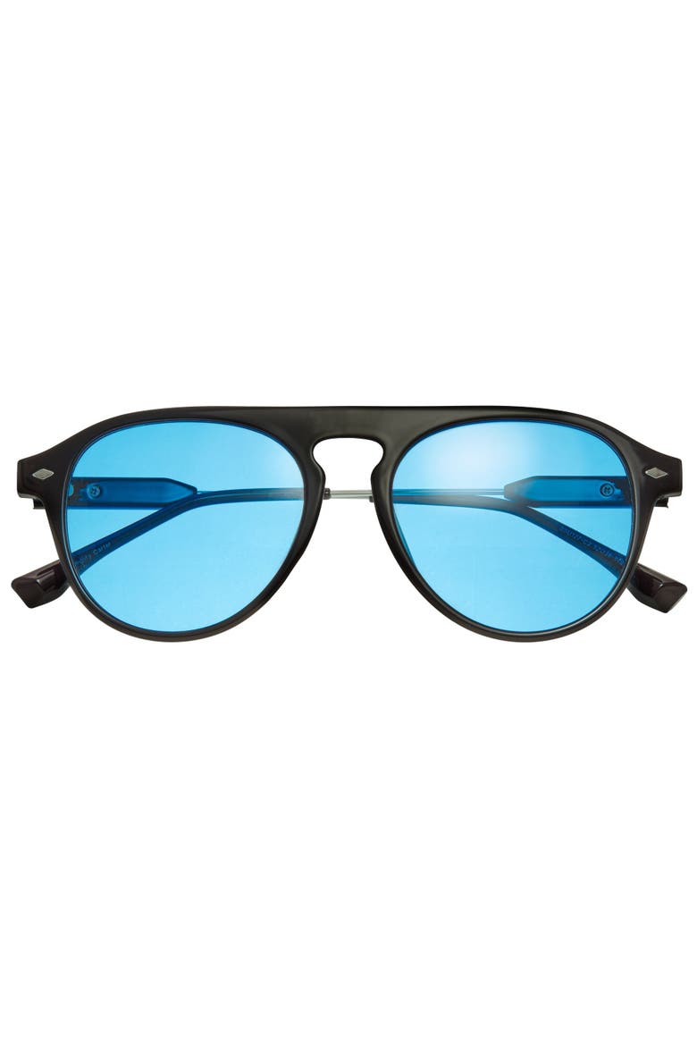 Carter Polarized Sunglasses, Alternate, color, Black/Blue
