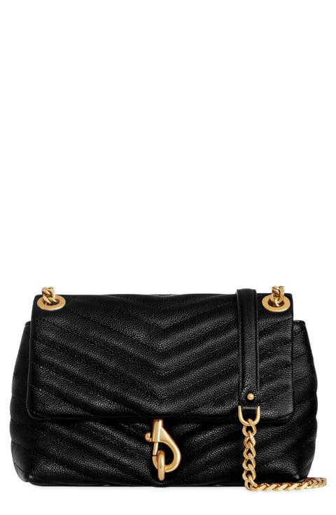 Edie Chevron Quilted Leather Shoulder Bag