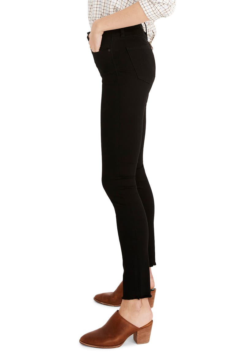 9-Inch Raw Hem Ankle Skinny Jeans, Alternate, color, CARBONDALE WASH