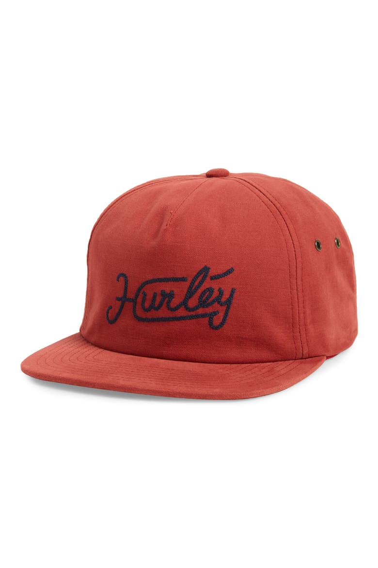 East Side Snapback Cap, Main, color, GYM RED