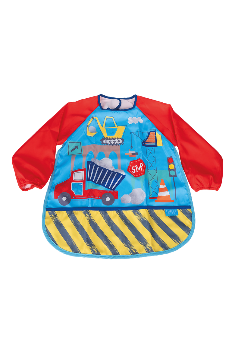 Apron with Sleeves, Alternate, color, Construction