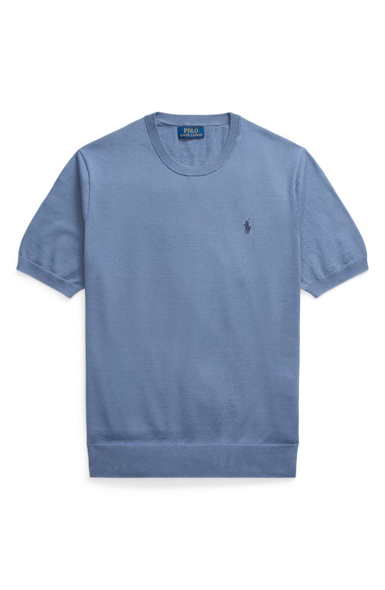 Polo Ralph Lauren Short Sleeve Cotton Crewneck Sweater, Alternate, color, 