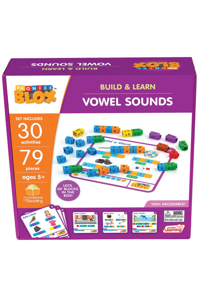 Rainbow Phonics Blox Vowel Sounds, Main, color, Multicolored