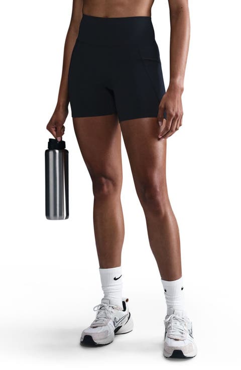 Universa Medium-Support High-Waisted 5-Inch Pocket Biker Shorts