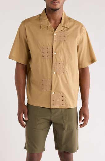PacSun Ritz Pointelle Cotton Poplin Camp Shirt