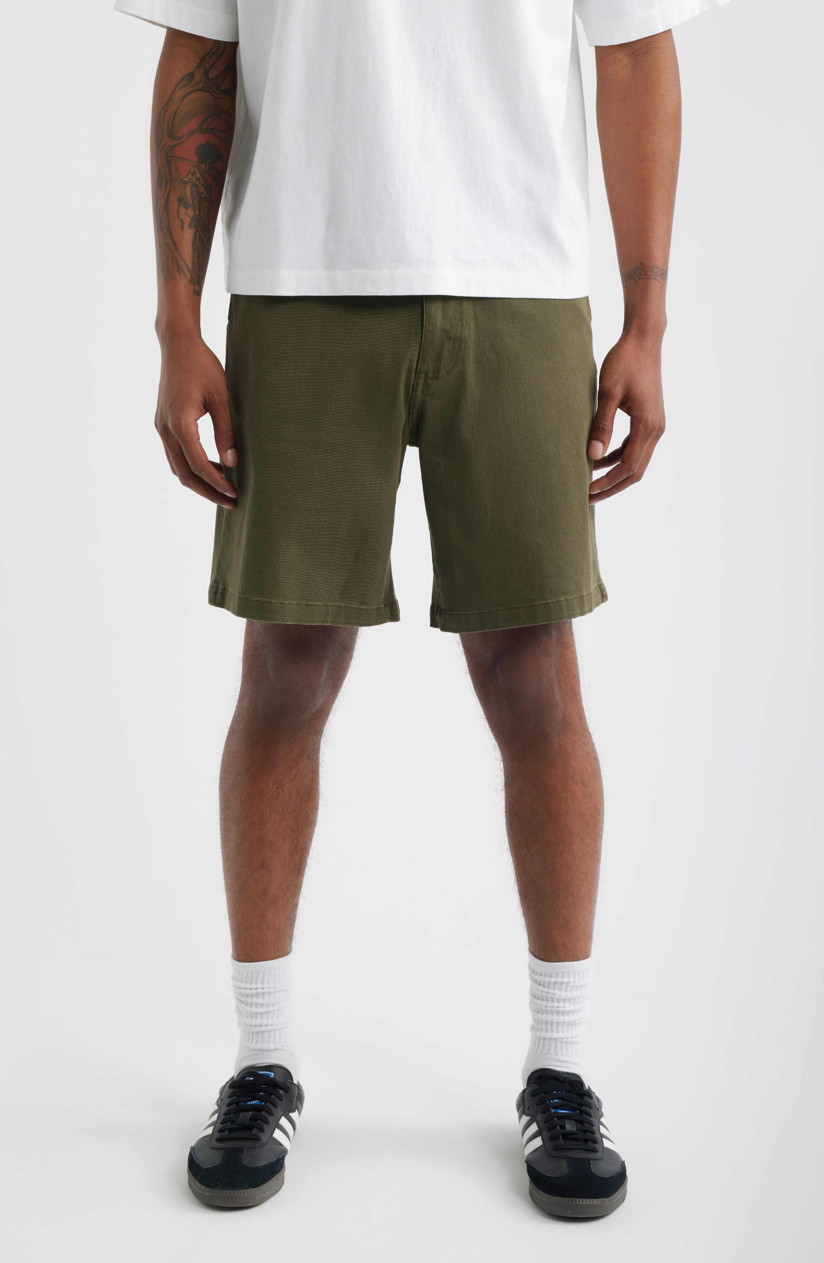 Del Mar Flat Front Stretch Twill Chino Shorts - image 5