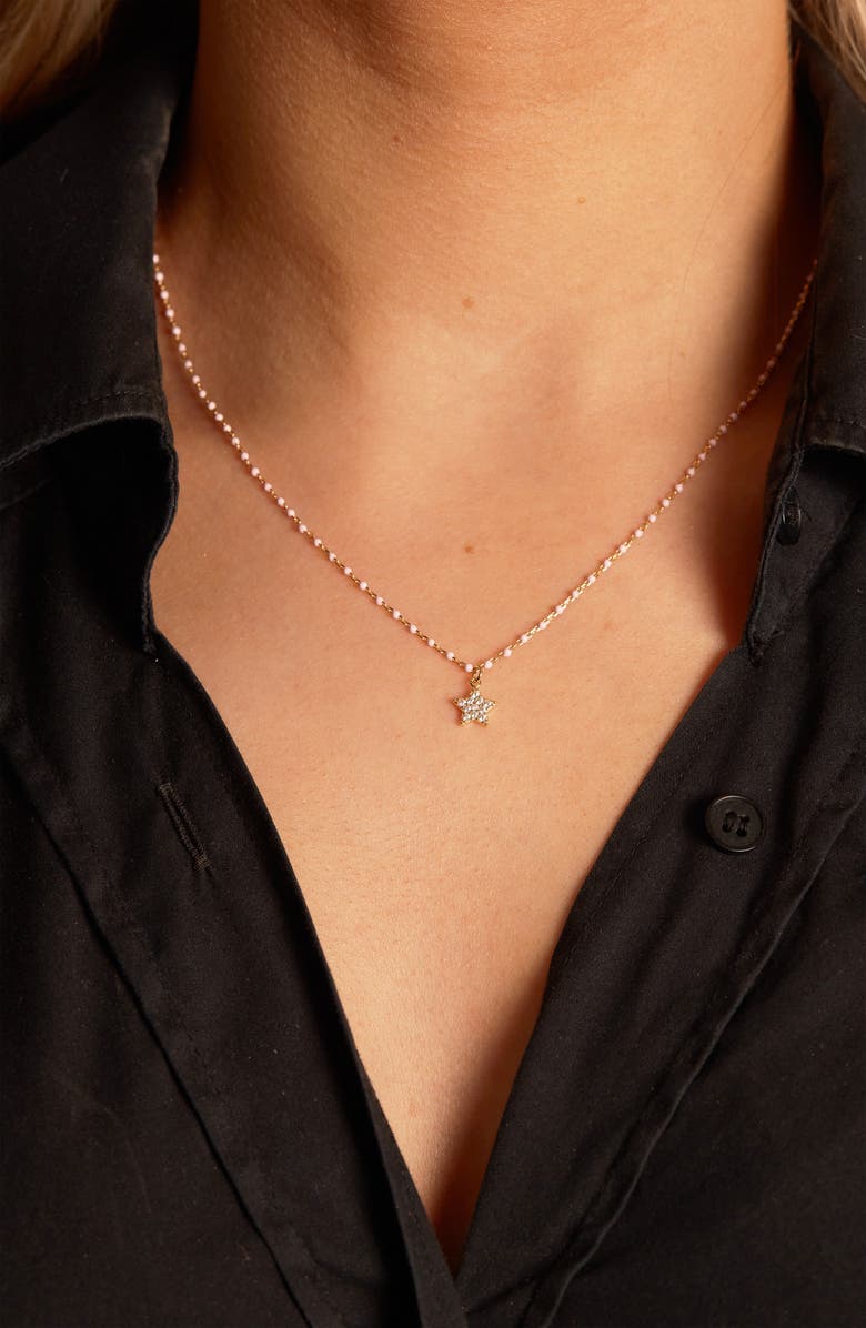 Argento Vivo Sterling Silver Star Pendant Necklace, Alternate, color,