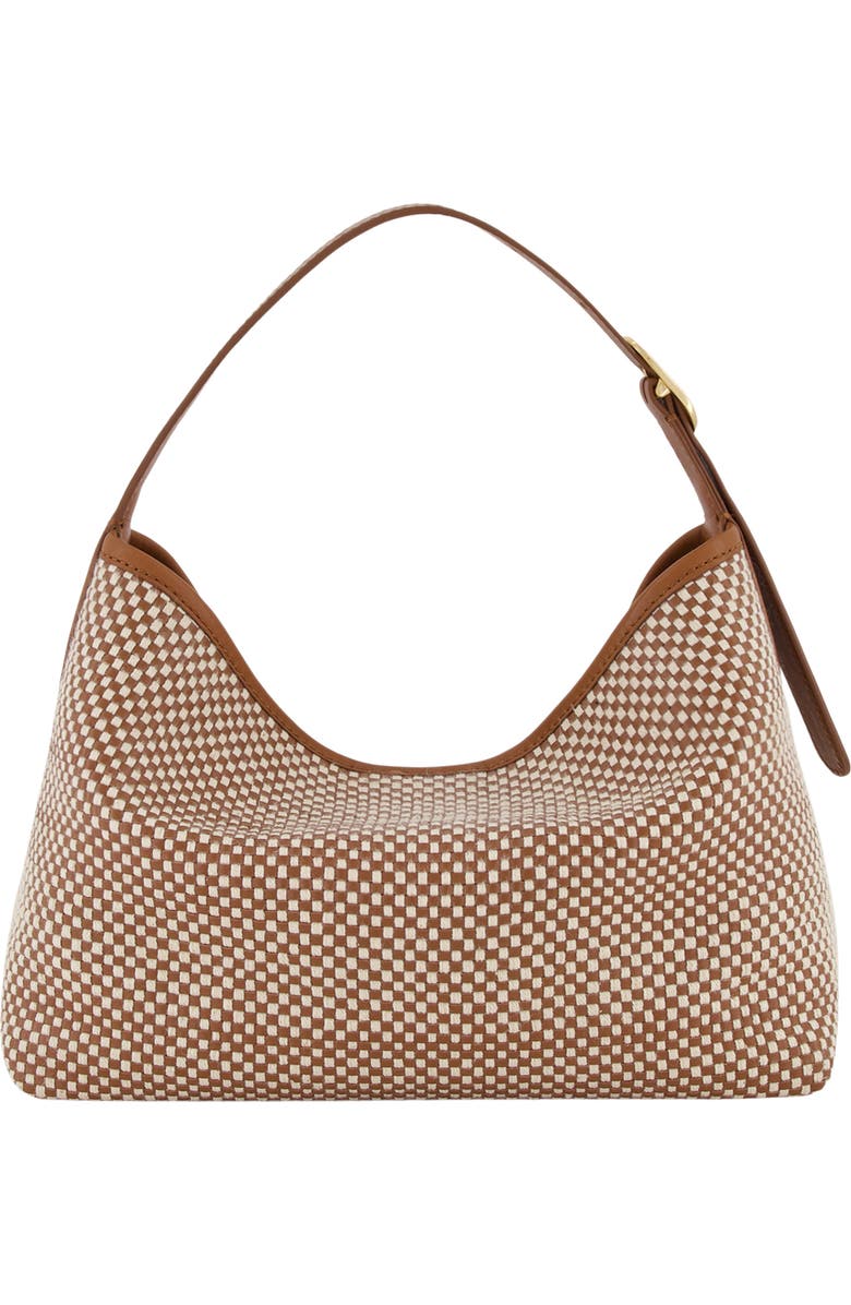 Vince Small Vivian Leather Hobo Bag, Alternate, color, Saddle/ Milk