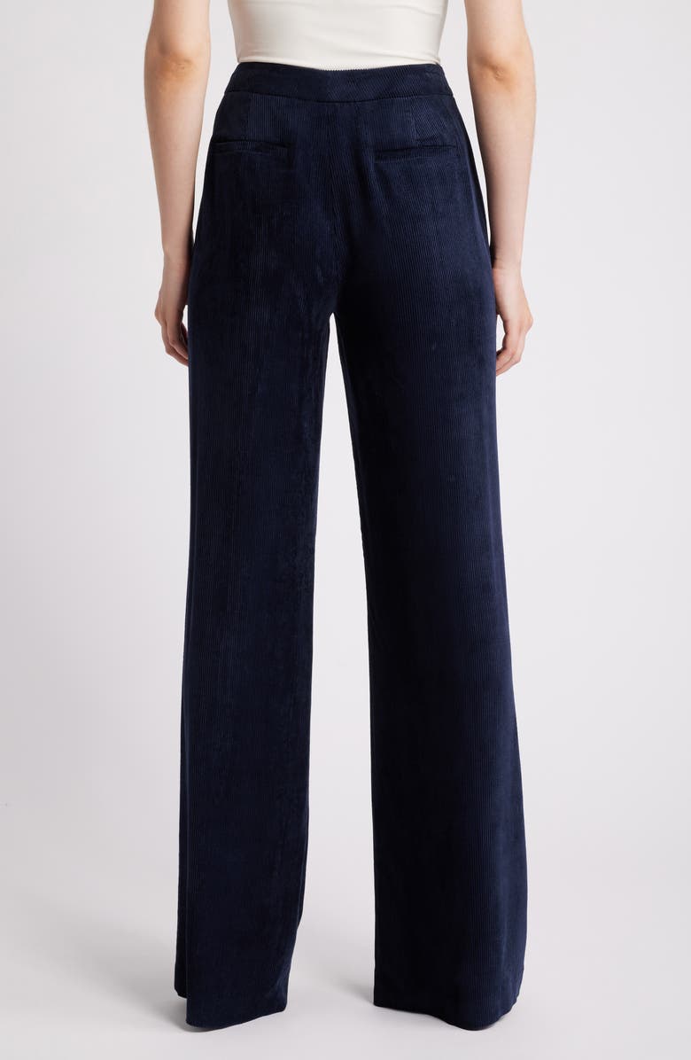 KOBI HALPERIN Soft Corduroy Straight Leg Pants, Alternate, color, Navy