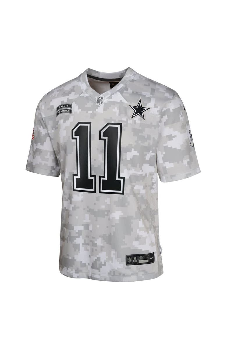 Nike Youth Nike Micah Parsons Arctic Camo Dallas Cowboys 2024 Salute to Service Game Jersey, Alternate, color, 