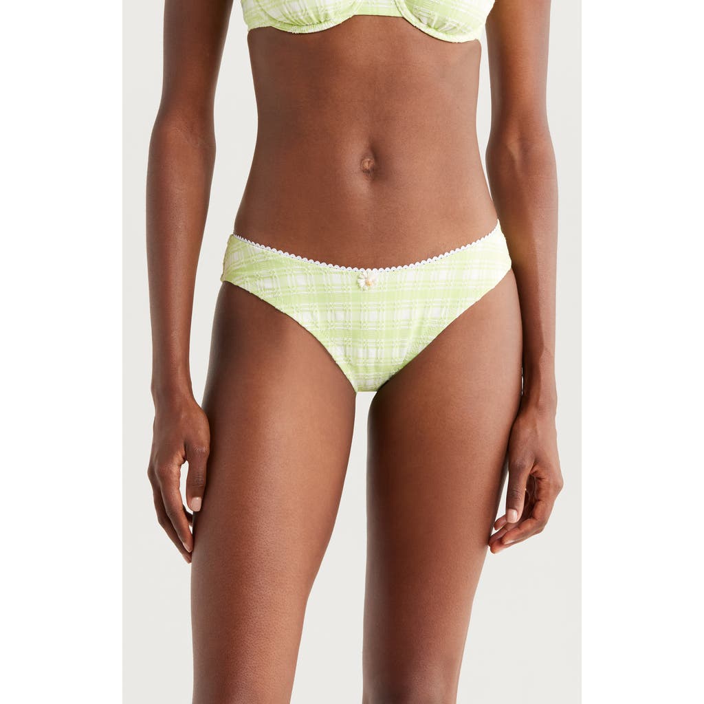 Solid & Striped The Daphne Matcha High Cut Bikini Bottoms In Matcha