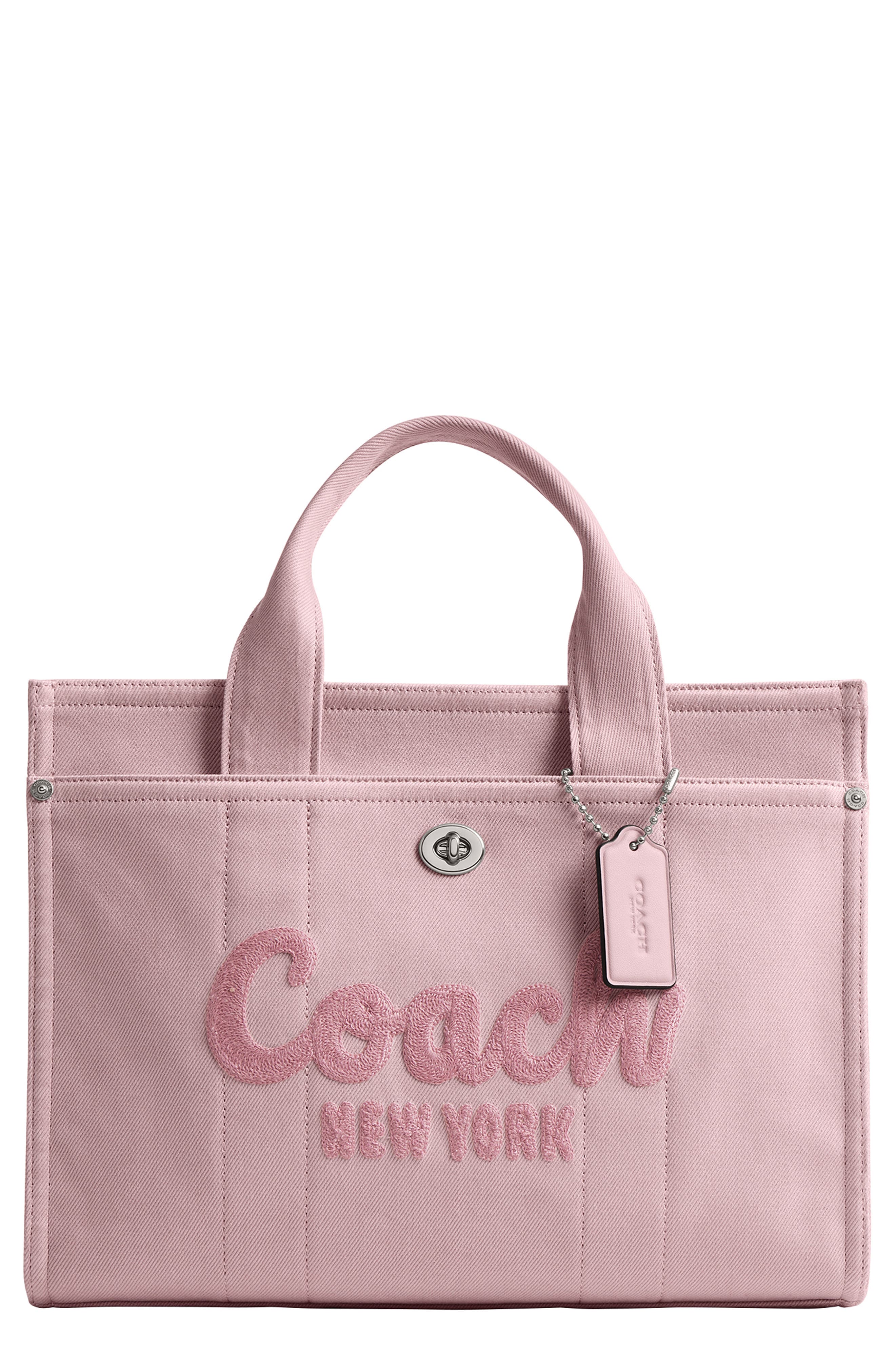 COACH Denim Cargo Tote, Main, color, 