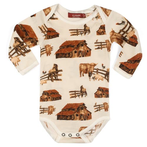 Milkbarn Organic Cotton Long Sleeve One Piece