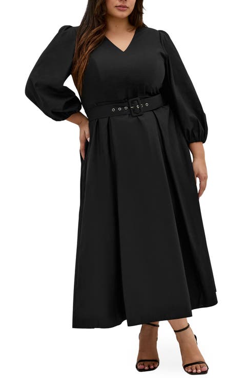Kaiya Belted Cotton Dress