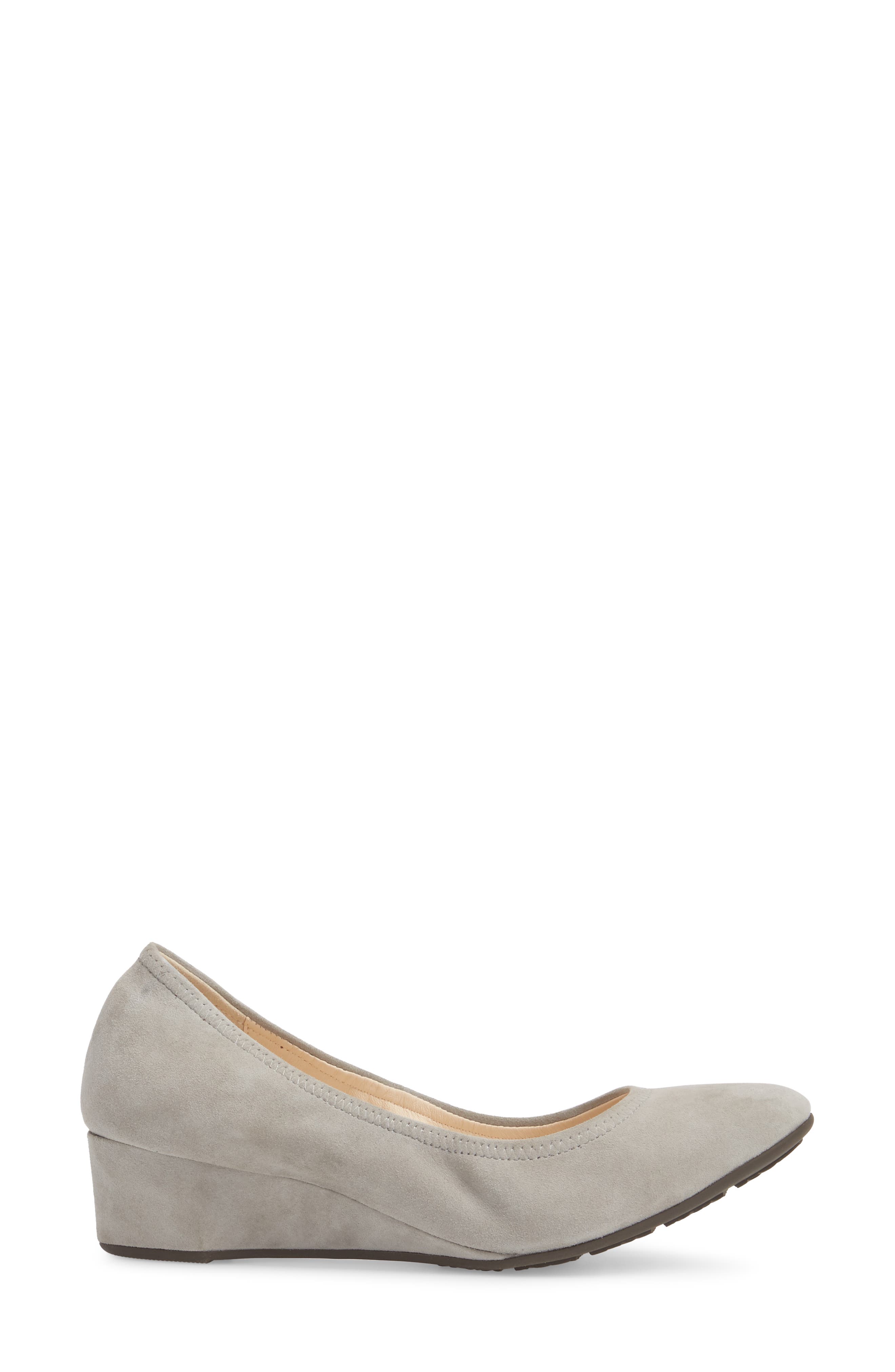 Sadie Wedge Pump, Alternate, color, IRONSTONE SUEDE