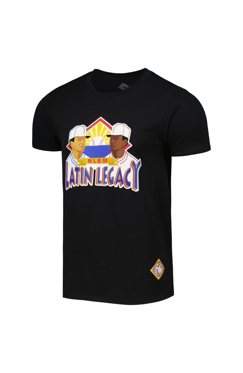 STITCHES Men's Stitches Black Negro League Baseball Latin Legacy T-Shirt, Alternate, color, Black