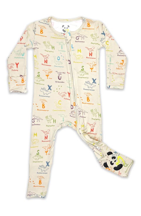 Kids' Dino ABC Fitted One-Piece Convertible Pajamas (Baby & Toddler)