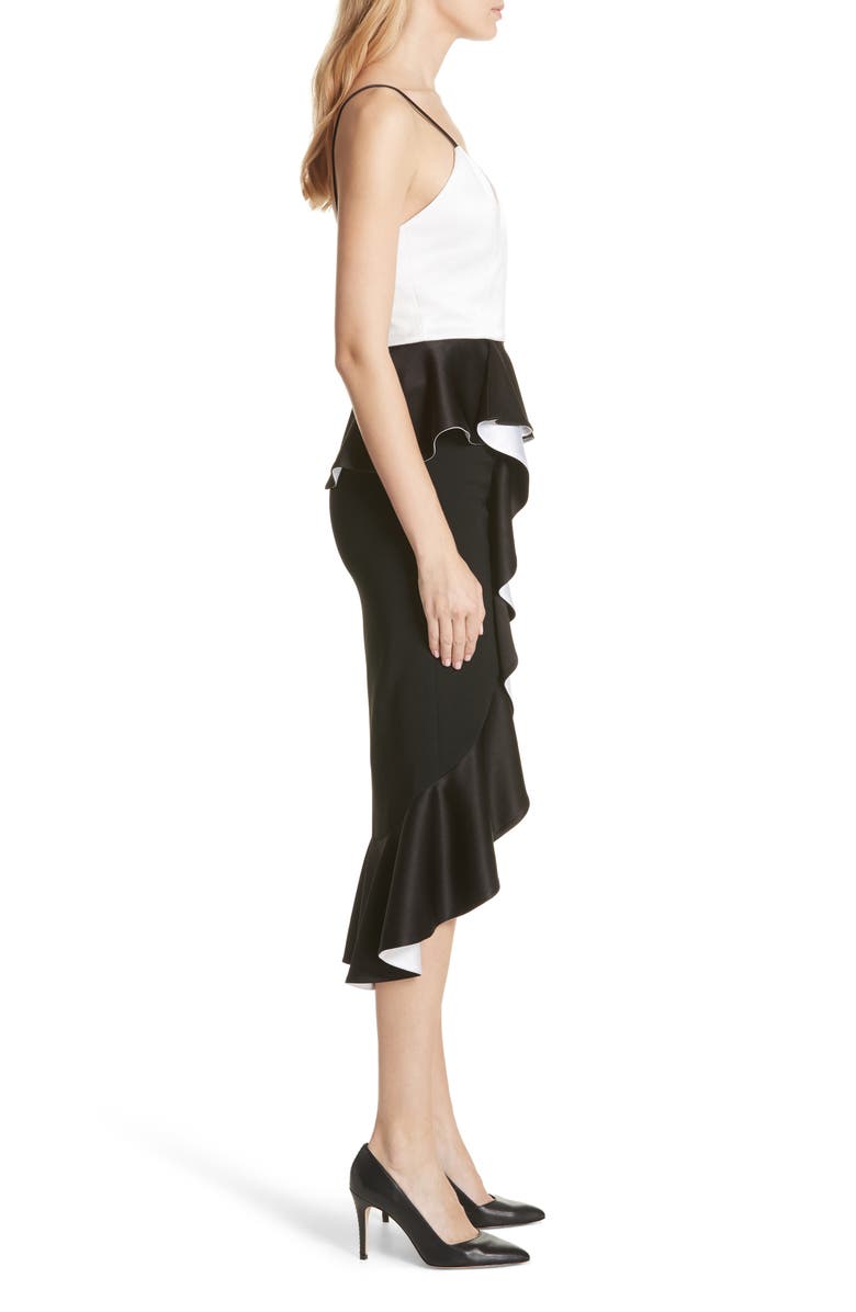 Alice + Olivia Oriana Ruffled High/Low Dress, Alternate, color,