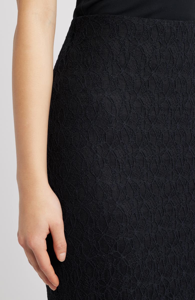 Open Edit Sheer Lace Maxi Skirt, Alternate, color, Black