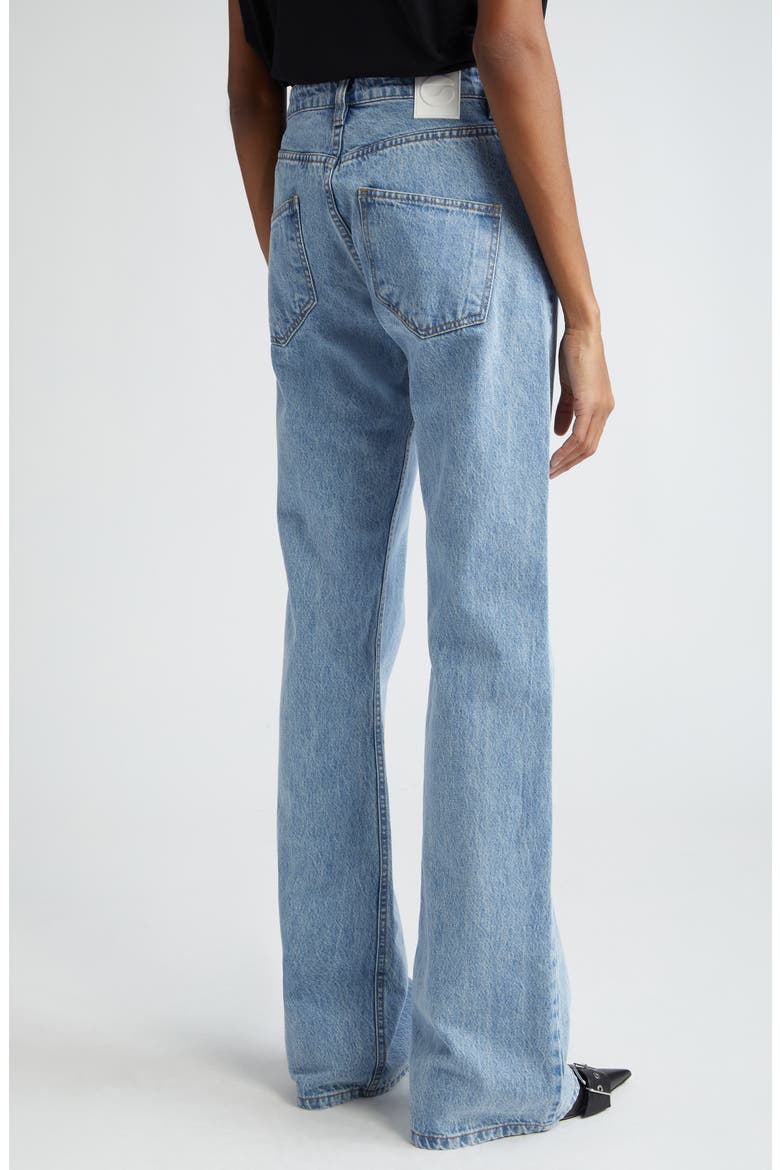 High Waist Wide Leg Jeans, Alternate, color, WASHED BLUE