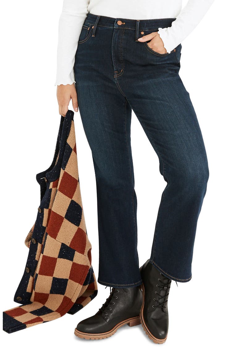Cali High Waist Demi Boot Jeans, Alternate, color, LARKSPUR