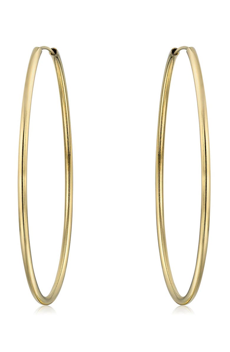 BLING JEWELRY Set of 2 Minimalist Hoop Earrings, Alternate, color,