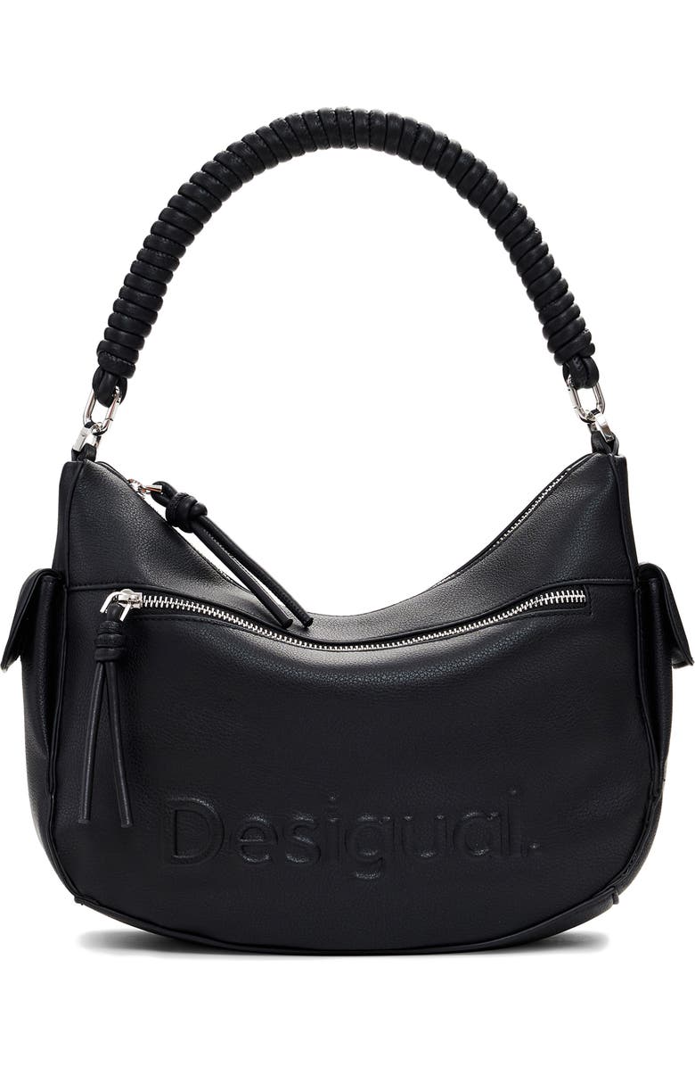 Desigual Faux Leather Shoulder Bag, Main, color,