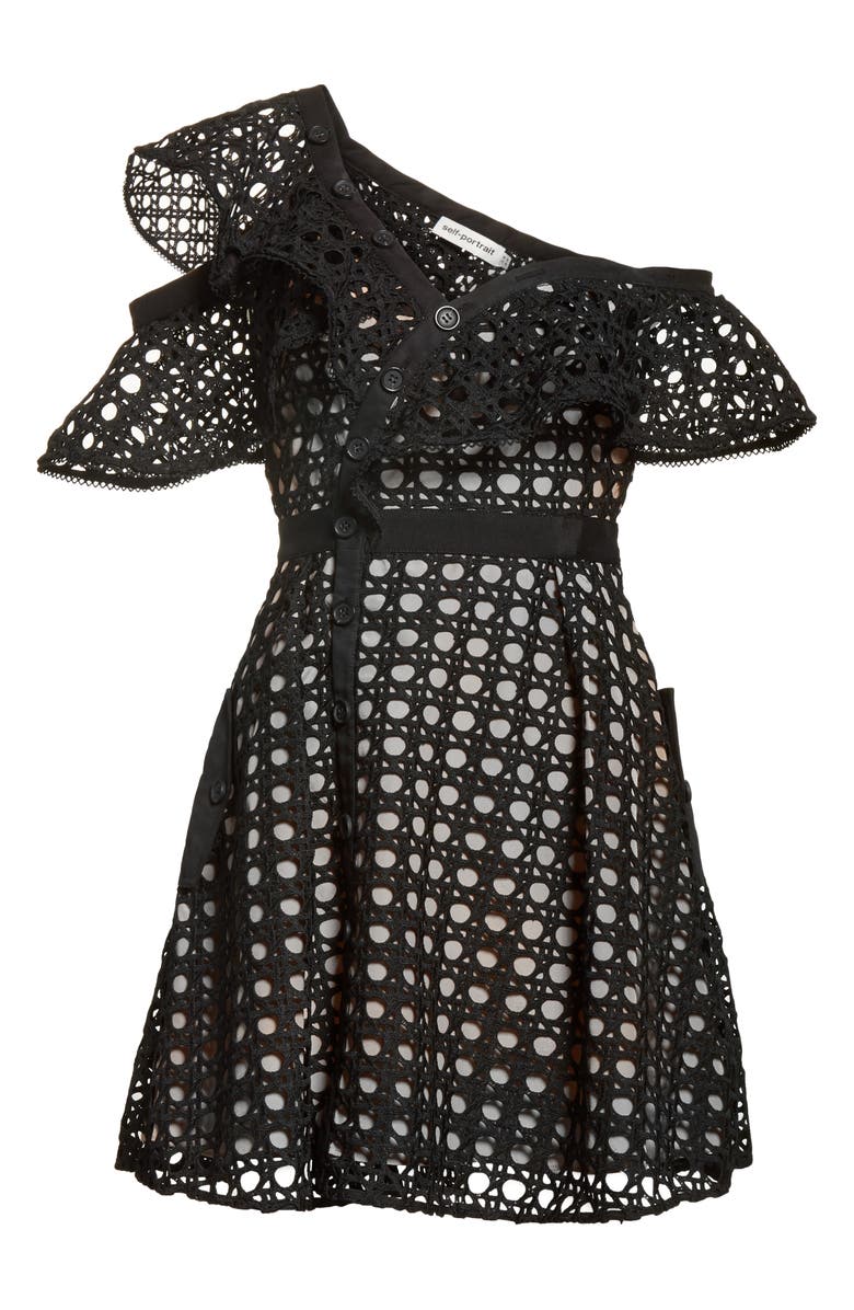Self-Portrait Lace Frill Minidress | Nordstrom