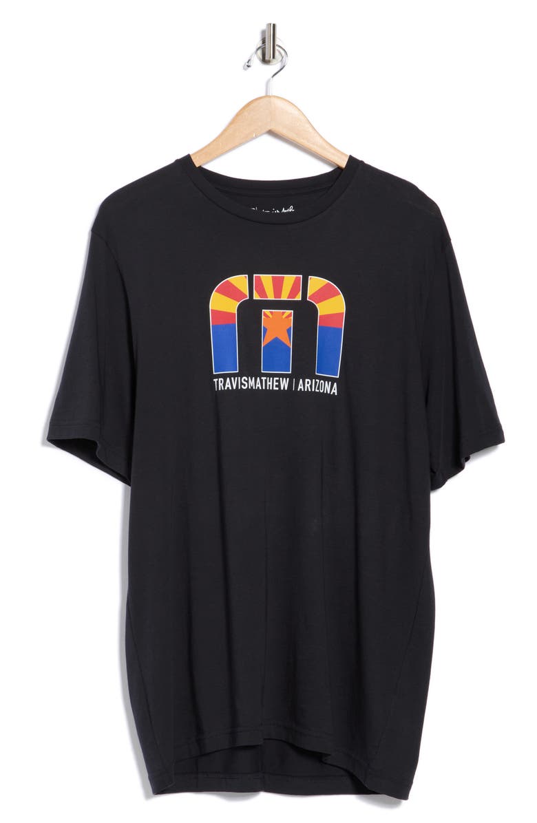 TravisMathew Desert Man Cotton Graphic T-Shirt, Alternate, color, Black