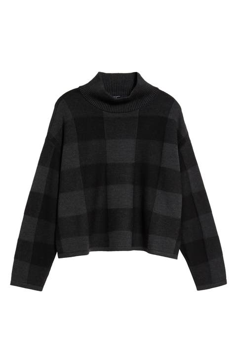 Stripe Wool Turtleneck Sweater