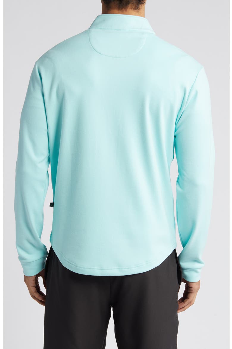Emery Quarter Zip Golf Pullover, Alternate, color, AQUA