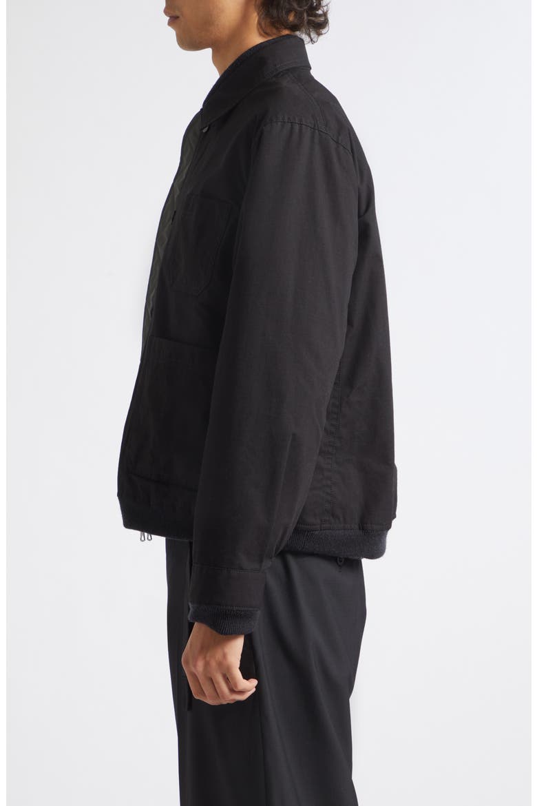 Reversible Nylon Twill & Ripstop Jacket, Alternate, color, BLACK/ DARK KHAKI