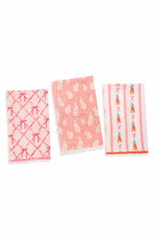 Tiramisu Easter Meadow Set of 3 Cotton Kitchen Towels