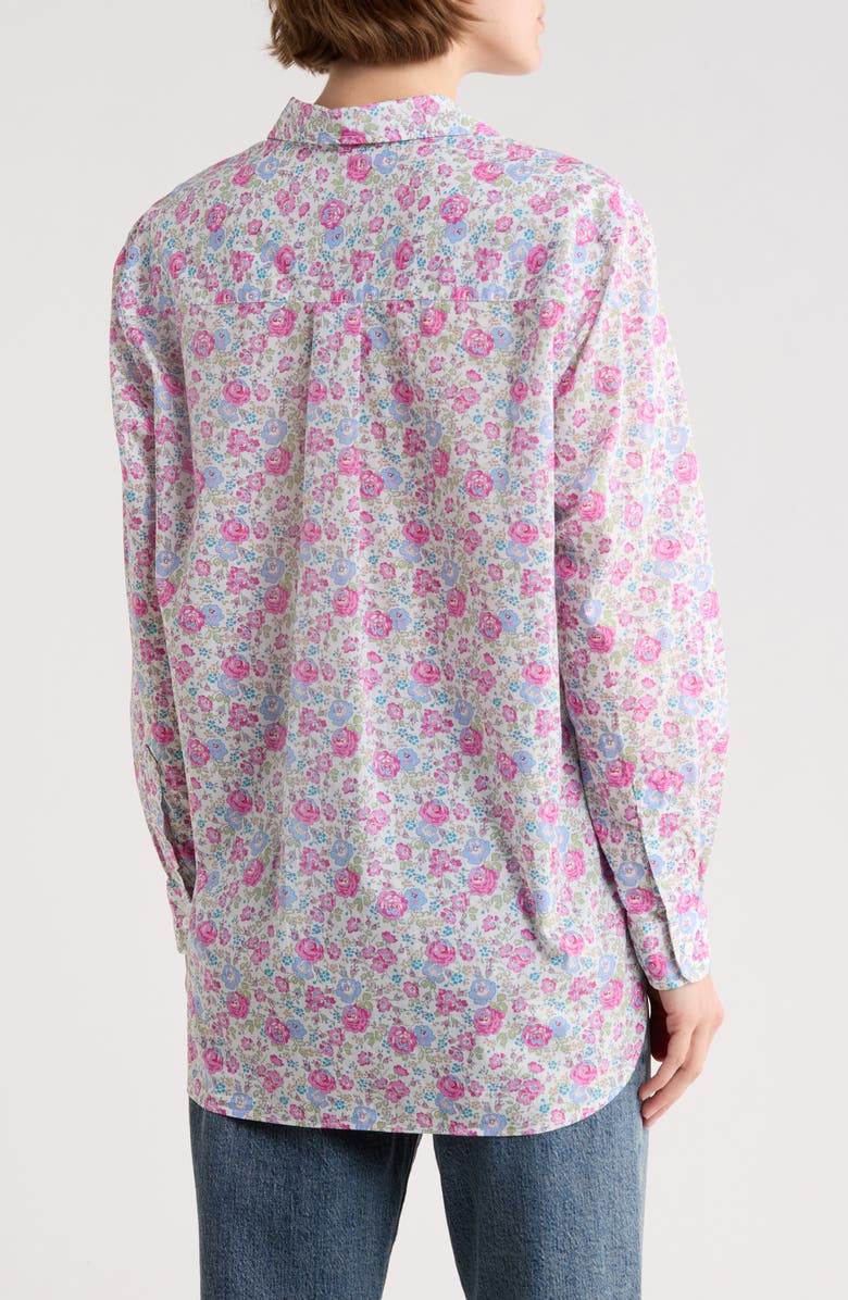 Frank & Eileen Relaxed Fit Cotton Button-Up Shirt, Alternate, color, Blue Pink Floral