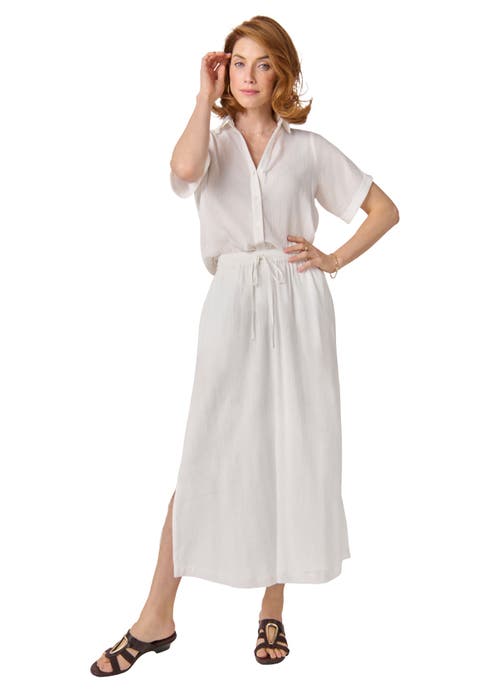 Cotton Gauze Camp Shirt (Plus)