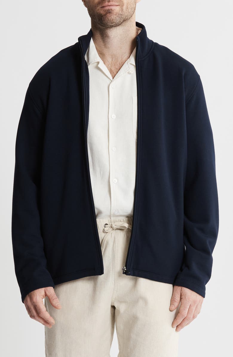 JACHS Tribeca Soft Touch Zip-Up Jacket, Main, color, Navy