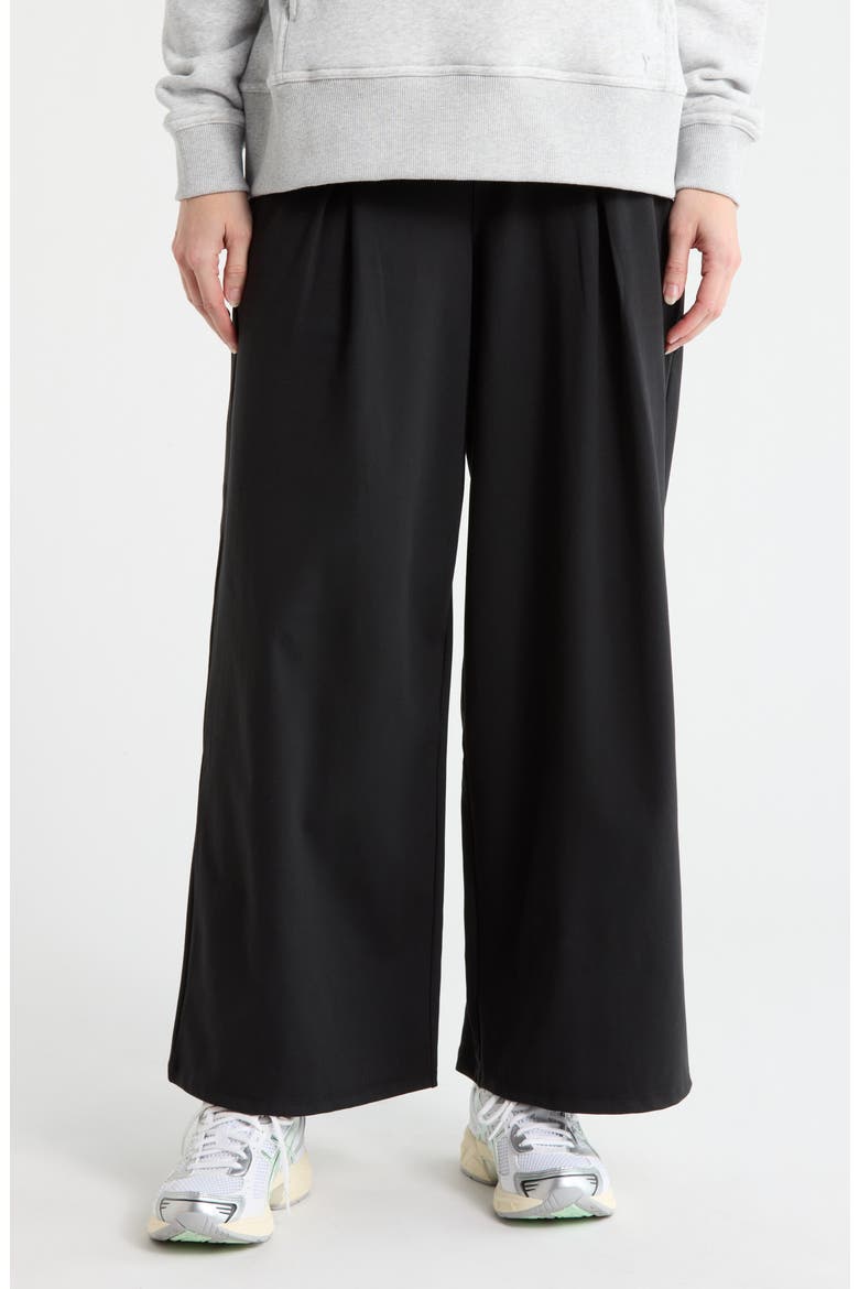 Lux Vogue Flow Wide Leg Pants, Main, color, BLACK