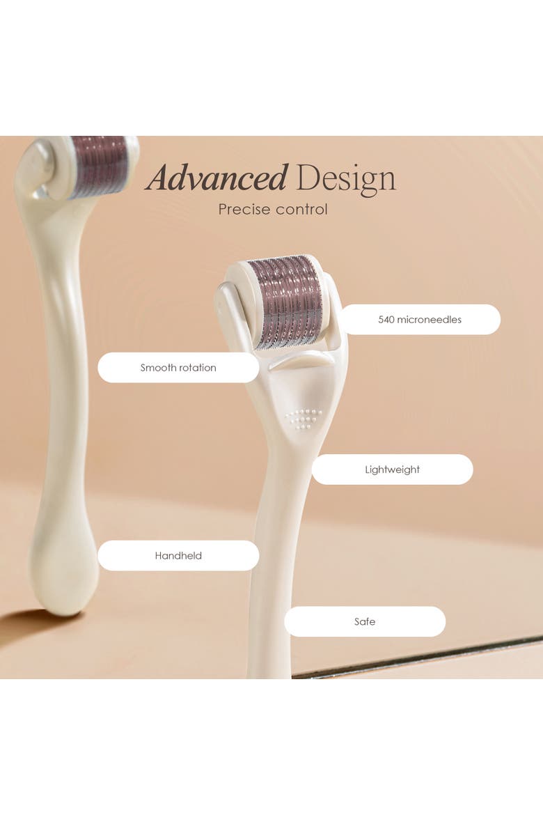 The Derma Roller 540 Titanium Microneedle Facial Tool, Alternate, color, White
