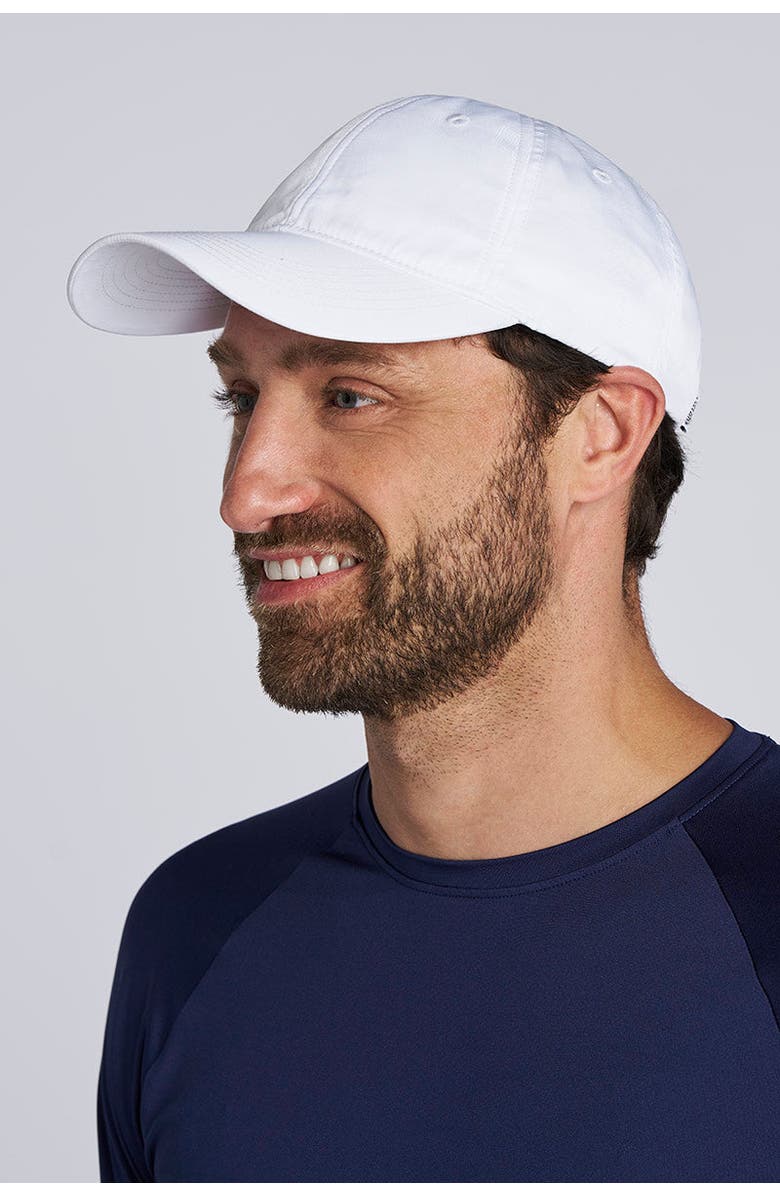 Coolibar Unisex Sun Protection Cap, UPF 50+ Sun Protection, SunPro Cap, Alternate, color, White