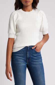 Wit & Wisdom Short Sleeve Rib Sweater