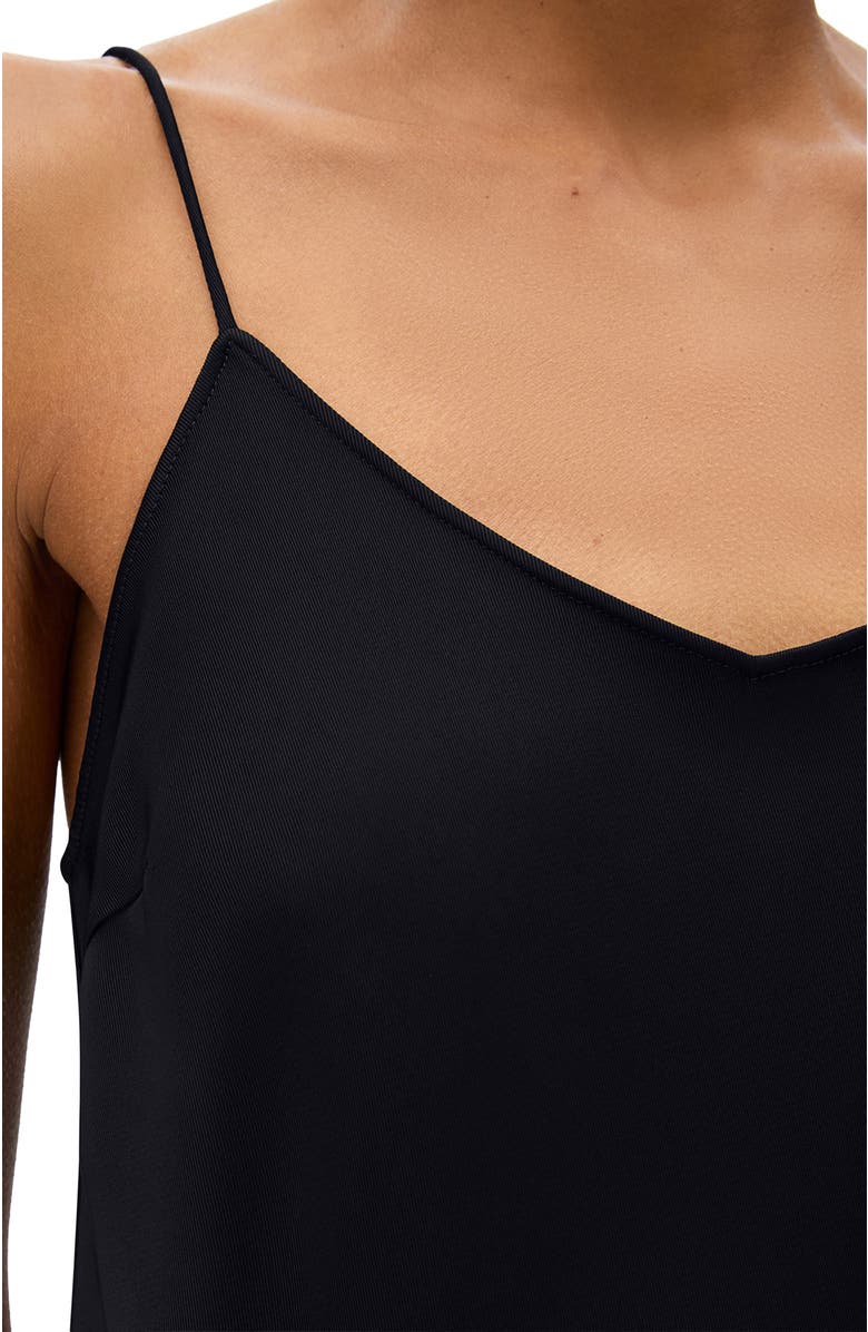 Another Tomorrow Satin Gown, Alternate, color, Black