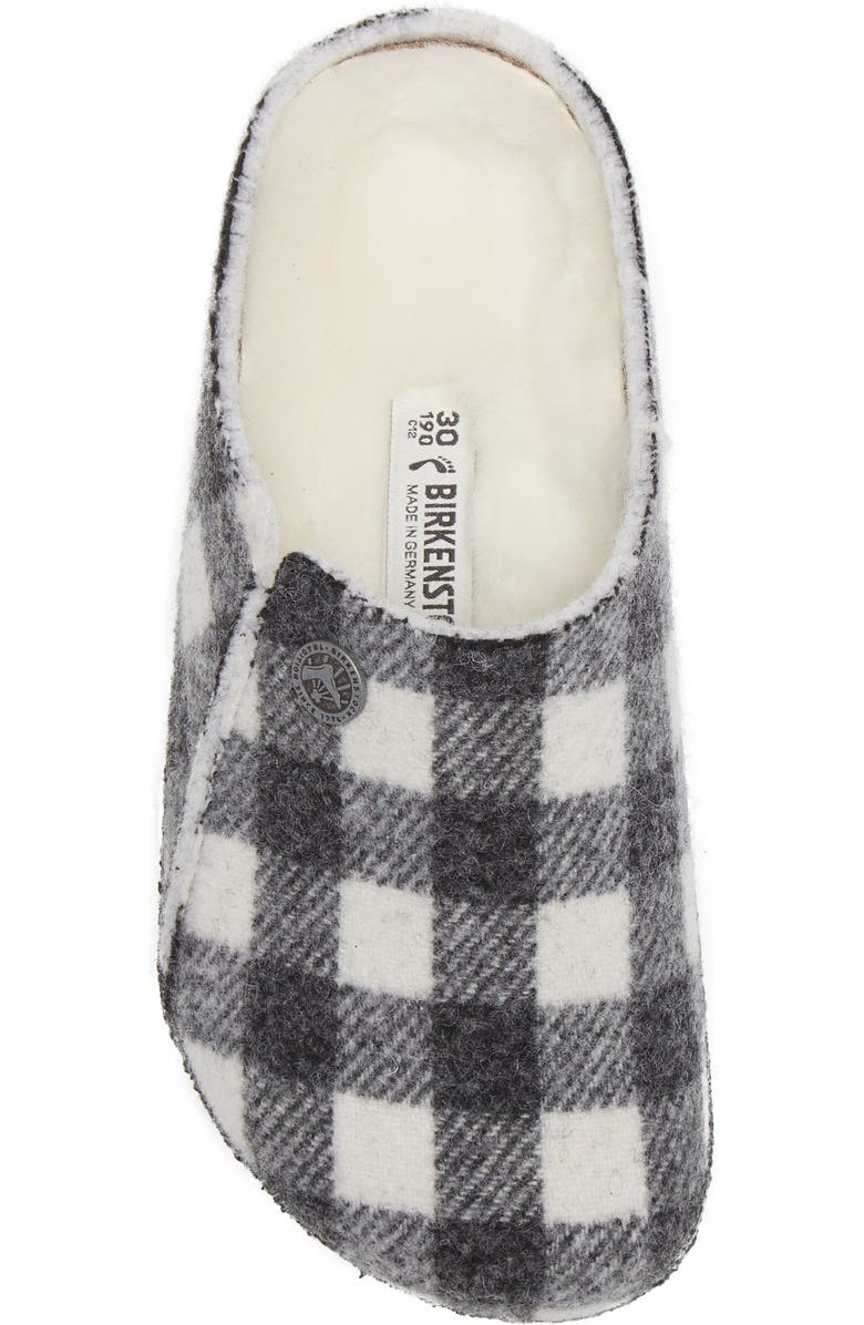 Birkenstock Kids' Zermatt Genuine Shearling Lined Slipper, Alternate, color, White