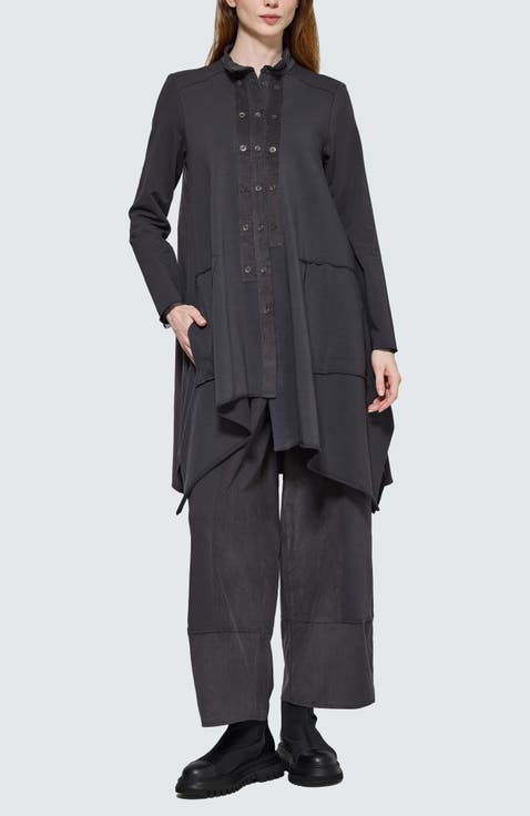 Sable Structured Wide-Leg Pants