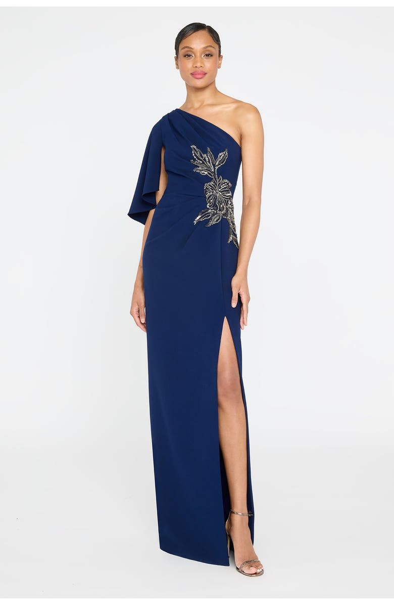 Giuliana Crepe Column Gown