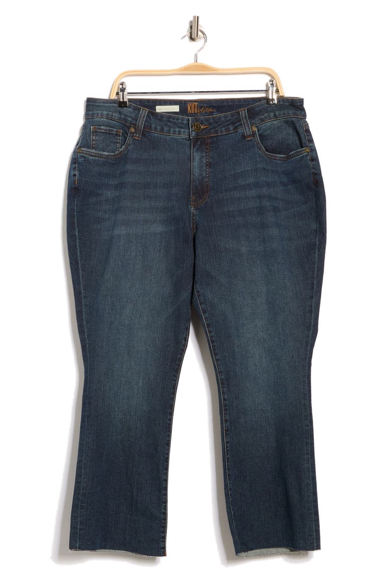 Nikki Raw Hem Kick Flare Jeans, Alternate, color, IVY