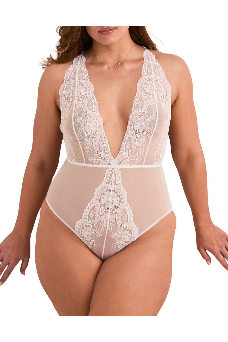 Talia Bodysuit Lingerie, Main, color, White